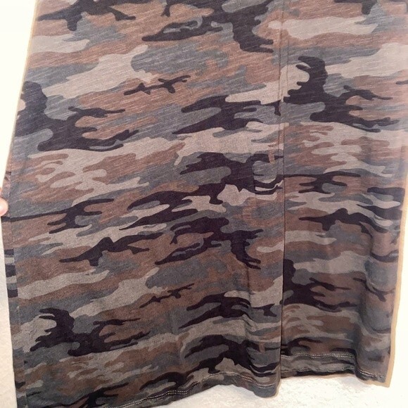 women camo shirt dress short sleeve grunge goth punk rock Small - Picture 5 of 11